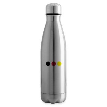 Points black, red and yellow - Insulated Water Bottle - silver - Right