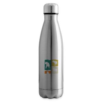 Büffel Rind Ochsen - Isolierflasche - Lightsilver - Rechts