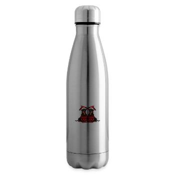 Dobermann Hund Weihnachten Team - Isolierflasche - Lightsilver - Rechts