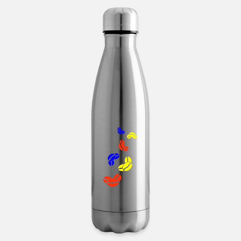 Kaffeebohne Symbol - Isolierflasche - Lightsilver