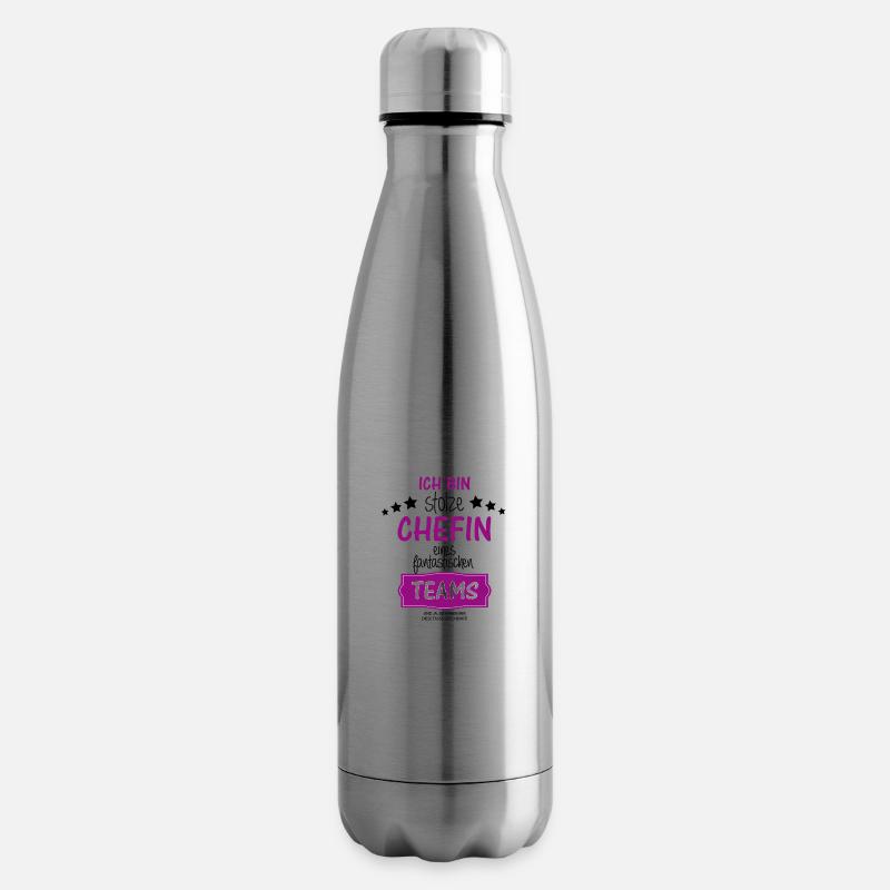 Stolze Chefin eines fantastischen Teams - Isolierflasche - Lightsilver