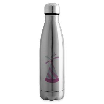 Chapeau de fête - Bouteille isotherme - argent clair - Droite