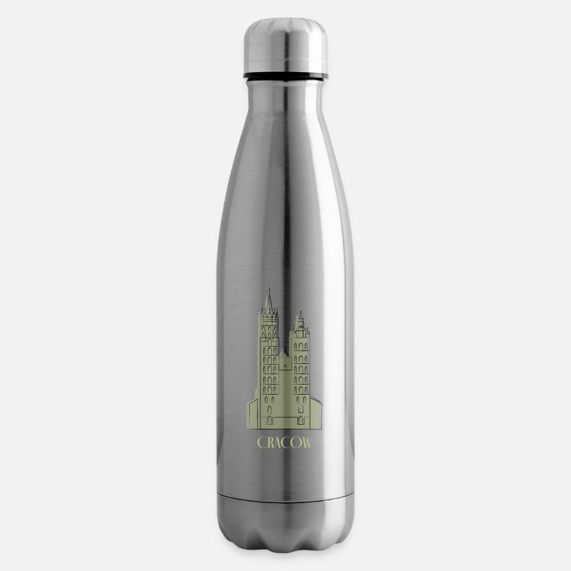 Cracovie - Bouteille isotherme - argent clair