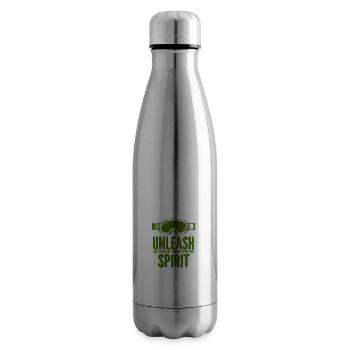 Skifahren Snowboard Berge Urlaub Schnee Freestyle - Isolierflasche - Lightsilver - Rechts