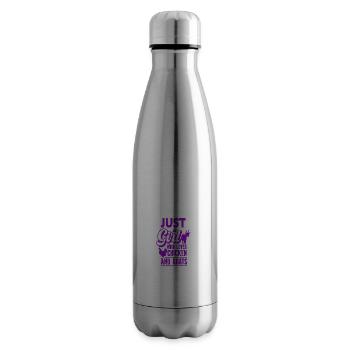 Ziege - Bock - Geiß - Bauernhof - Zoo - Urlaub - Isolierflasche - Lightsilver - Rechts
