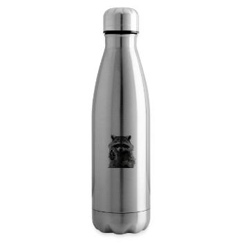 Meme raccoon - Insulated Water Bottle - silver - Right