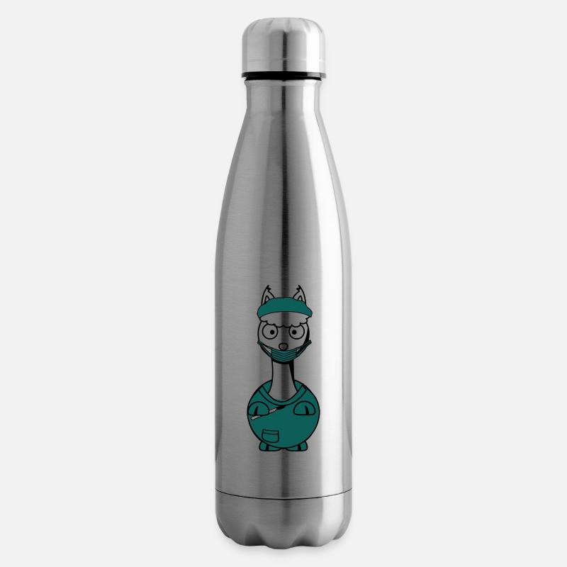 Die Alpaka OP-Schwester - Isolierflasche - Lightsilver