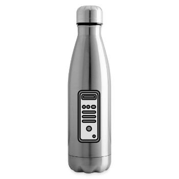 Chassis Computer Tower Icon - Insulated Water Bottle - silver - Right
