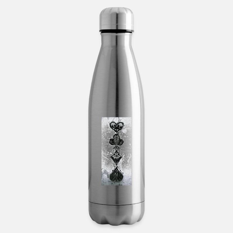 SkatDunkel - Isolierflasche - Lightsilver