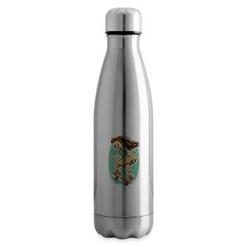 Skater Girl - Insulated Water Bottle - silver - Right