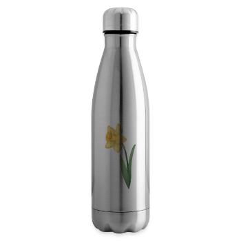 Narzissen (Narcissus) Osterglocke - Isolierflasche - Lightsilver - Rechts