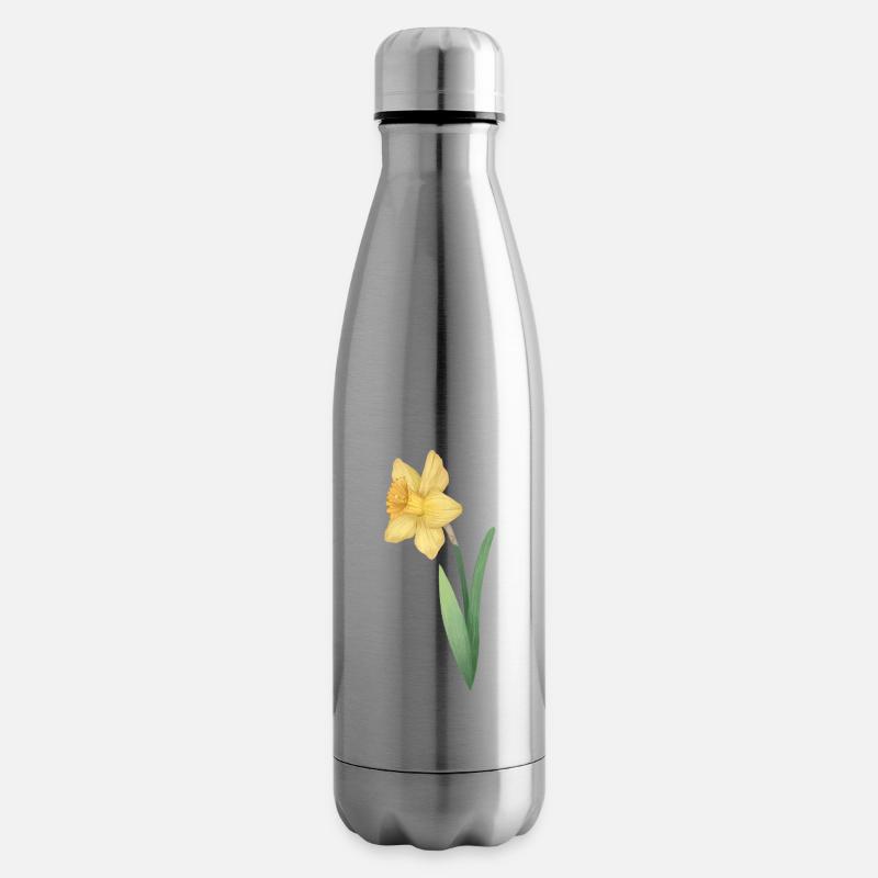 Jonquilles (Narcisse) Jonquille - Bouteille isotherme - argent clair