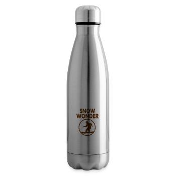 Skifahren Snowboard Berge Urlaub Schnee Freestyle - Isolierflasche - Lightsilver - Rechts