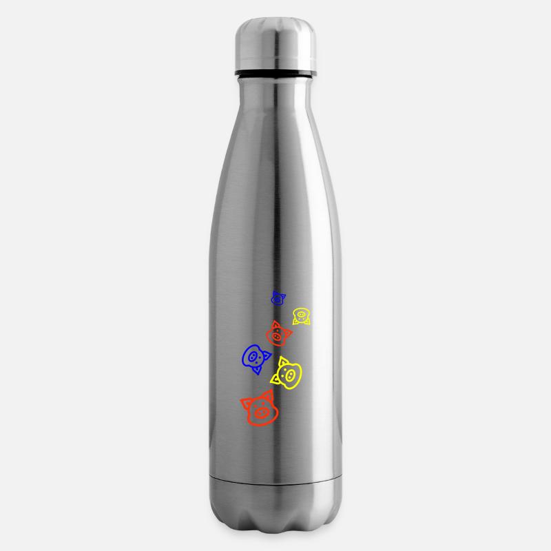Schwein Tier - Isolierflasche - Lightsilver