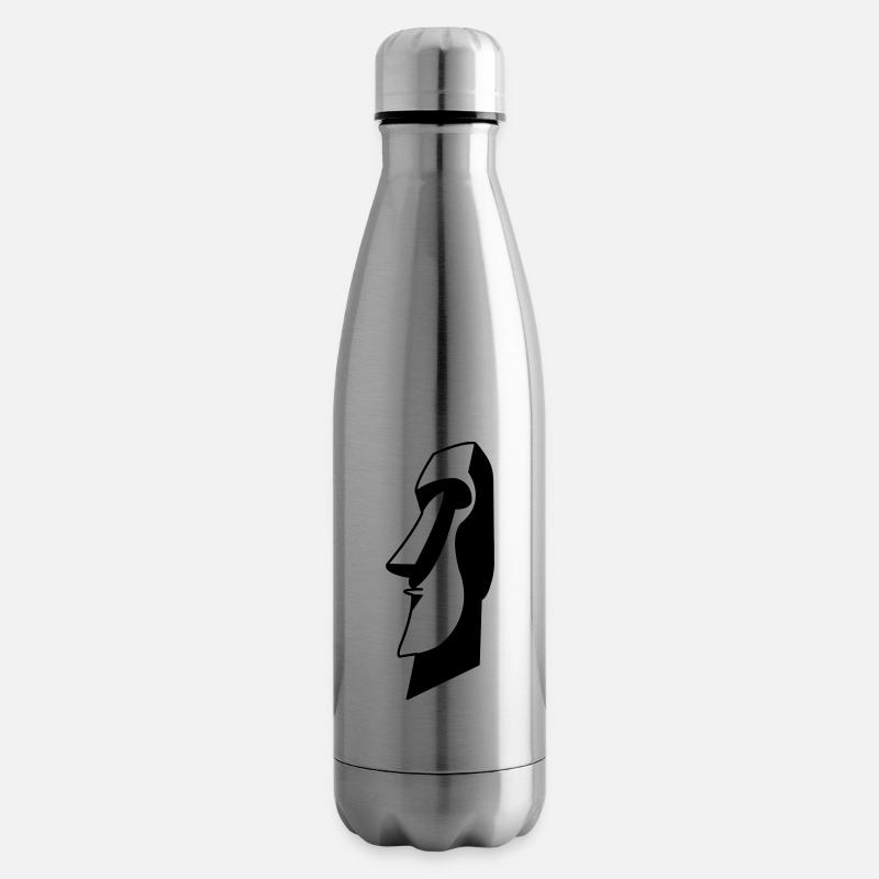 moai_01 - Bouteille isotherme - argent clair