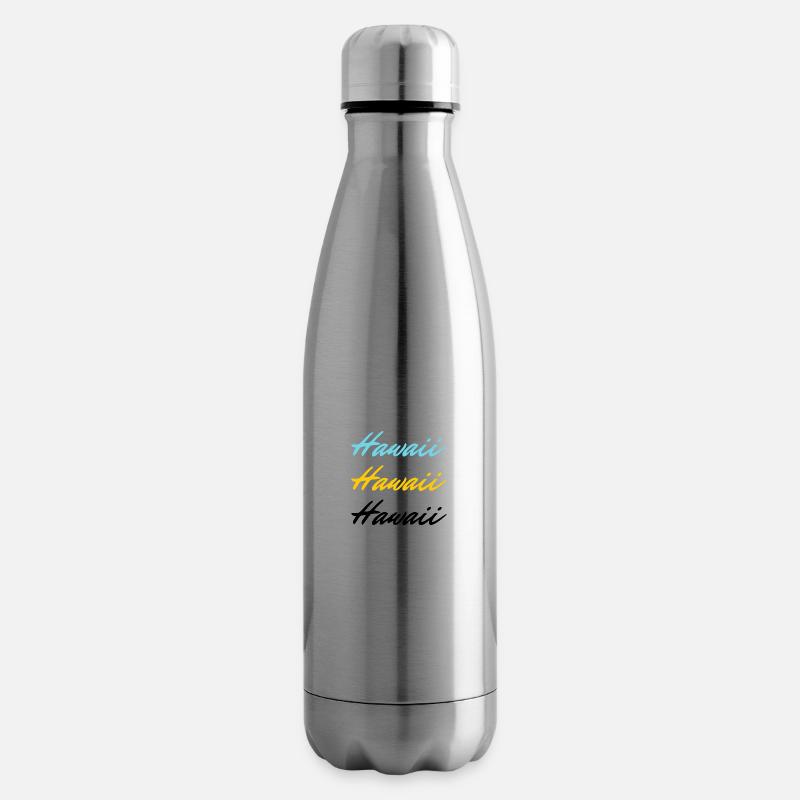 Hawaii farbig - Isolierflasche - Lightsilver