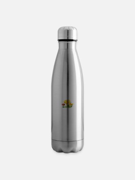 Mir reichts ich gehe Pilze sammeln Pfifferlinge - Isolierflasche - Lightsilver