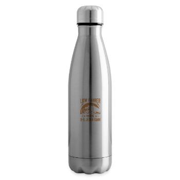 LKW Fahrer Geschenk Brummi Vater Jubiläum - Isolierflasche - Lightsilver - Rechts