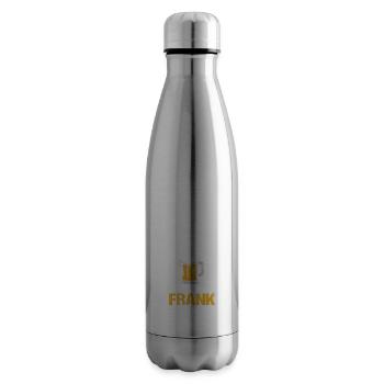 Bier Bierliebhaber Saufen Feiern Frank - Isolierflasche - Lightsilver - Rechts