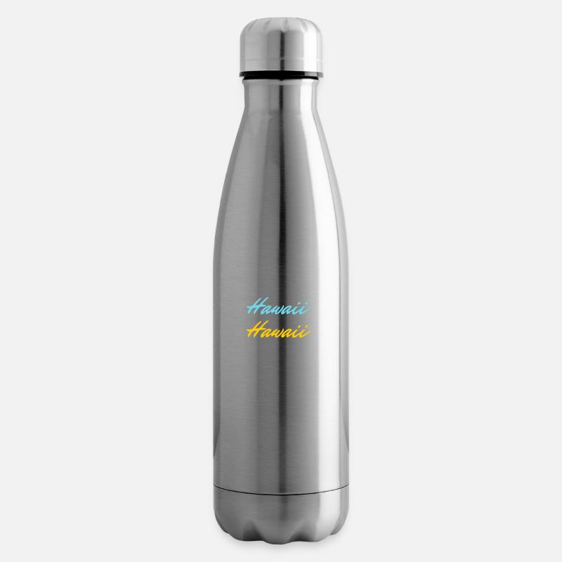 Hawaii farbig - Isolierflasche - Lightsilver