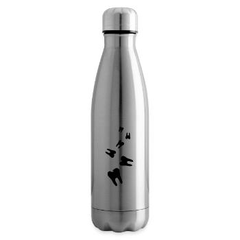 Symbole de la dent - Bouteille isotherme - argent clair - Droite