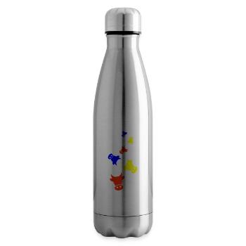 Cattle cow head - Insulated Water Bottle - silver - Right