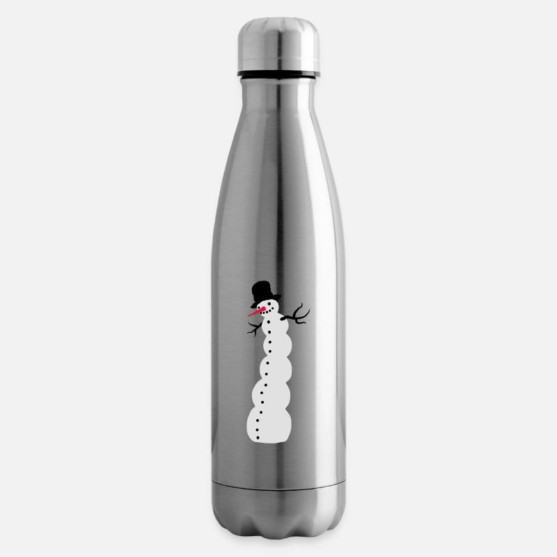 Schneemann - Isolierflasche - Lightsilver