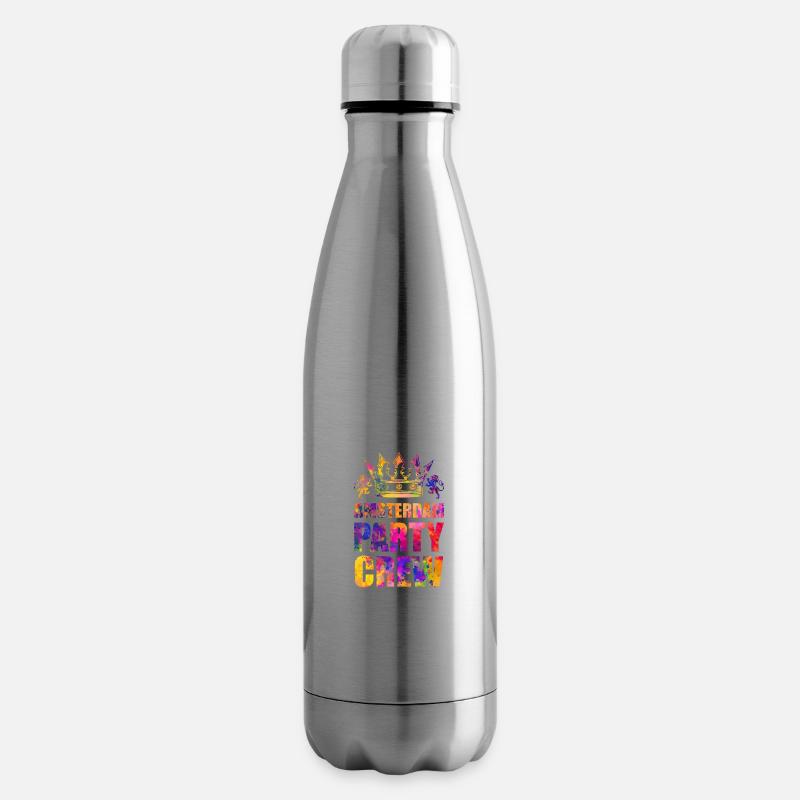 Amsterdam Party Crew Spruch - Isolierflasche - Lightsilver