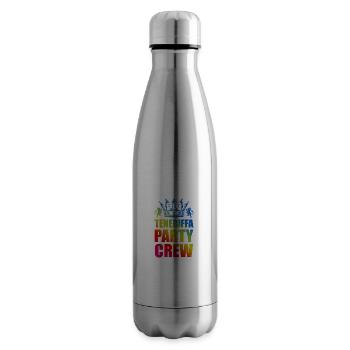 Teneriffa Party Crew Spruch - Isolierflasche - Lightsilver - Rechts