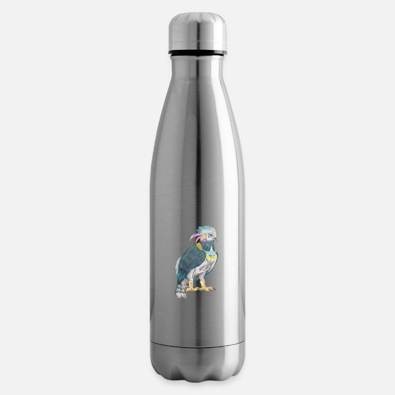 Harpyie Greifvogel Vogel - Isolierflasche - Lightsilver