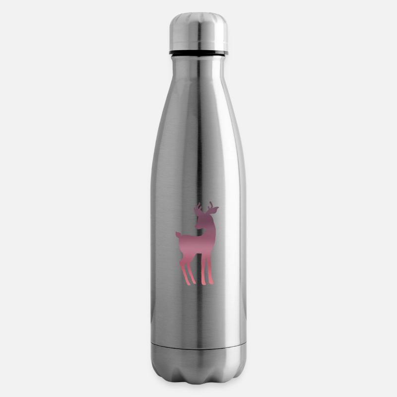 Rosa Reh - Isolierflasche - Lightsilver