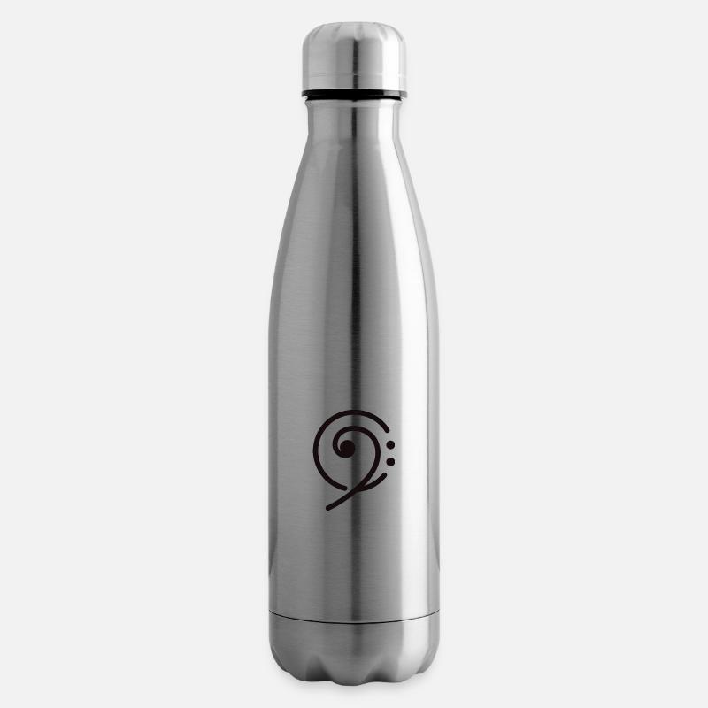 clé de fa - Bouteille isotherme - argent clair