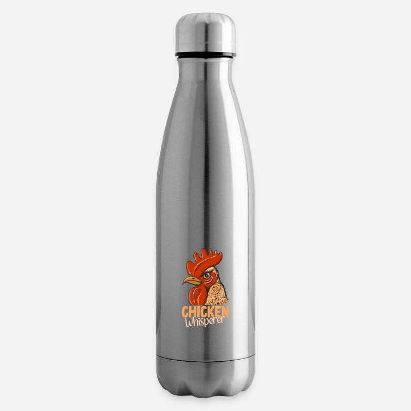 Hühnerflüsterer Chicken Whisperer - Isolierflasche - Lightsilver
