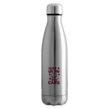 Car Vintage Racing Car Lovers Car Veterans - Insulated Water Bottle - silver - Right