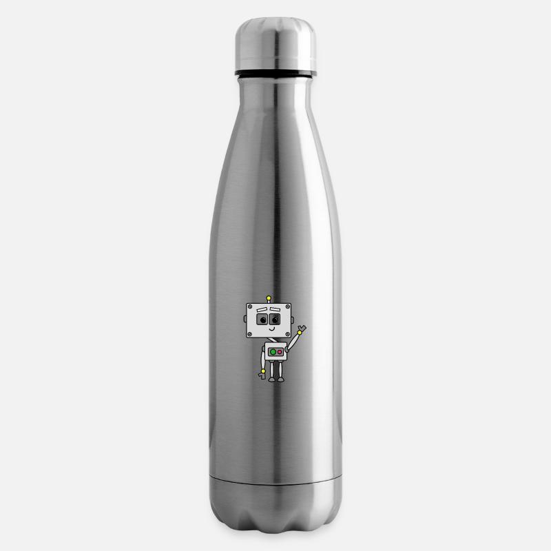 Roboter Johnny - Isolierflasche - Lightsilver