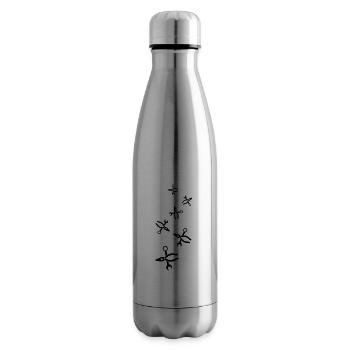Icône de pince - Bouteille isotherme - argent clair - Droite