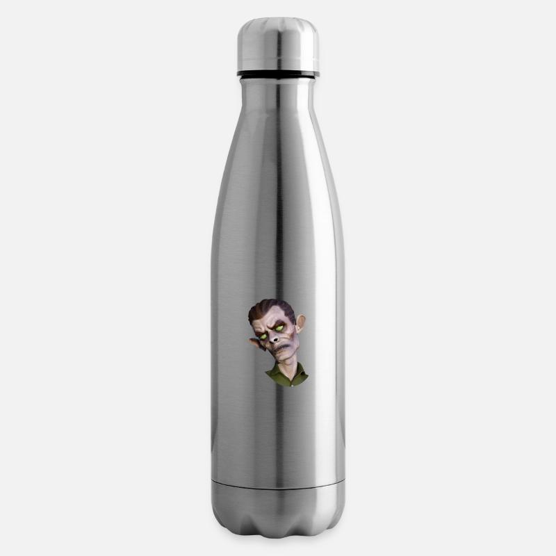 3D Zombie Horror Halloween - Isolierflasche - Lightsilver