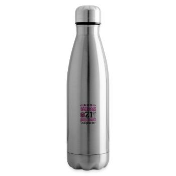 Équipe du 21e anniversaire de Las Vegas - Bouteille isotherme - argent clair - Droite