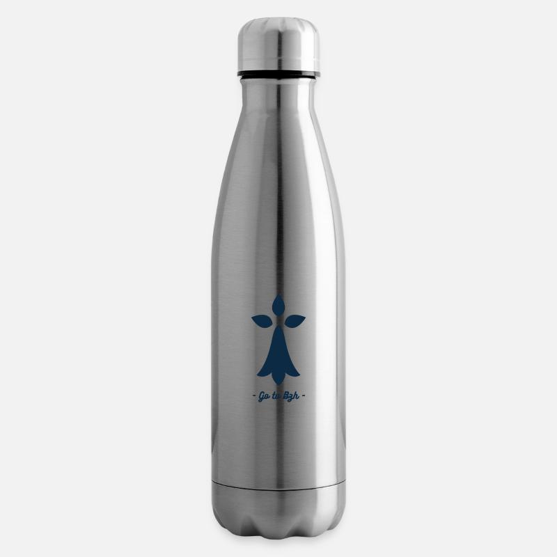 Hermine Stylisée BZH - Bouteille isotherme - argent clair