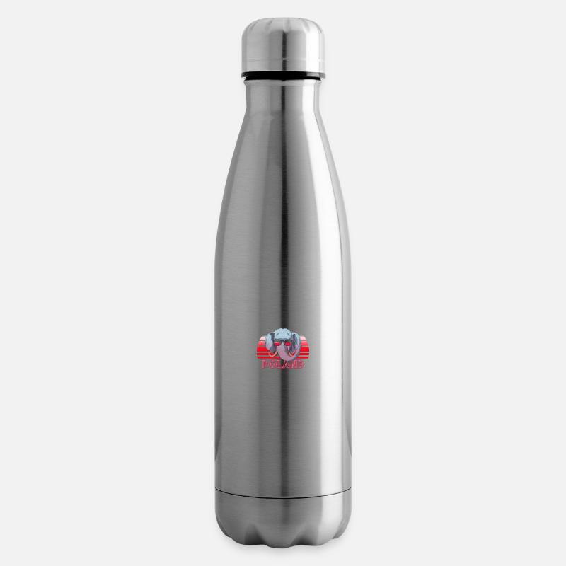 Pologne - Bouteille isotherme - argent clair