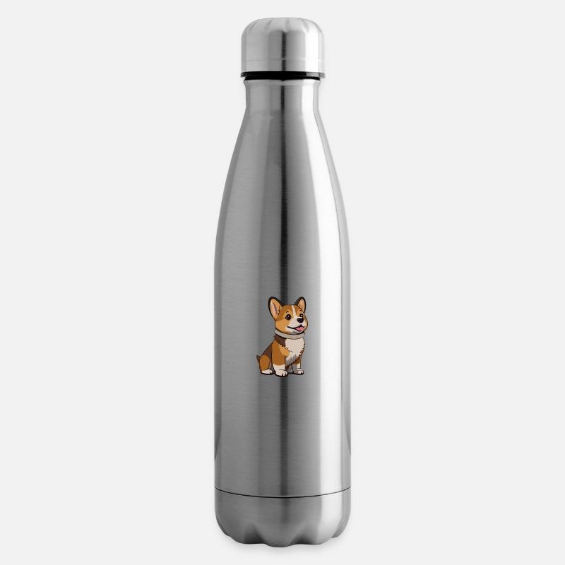 chien mignon - Bouteille isotherme - argent clair