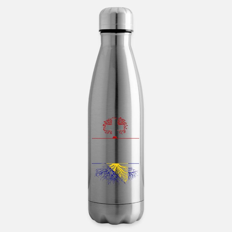 Schweiz-Bosnien - Isolierflasche - Lightsilver