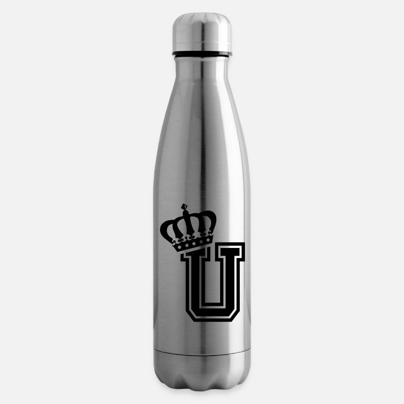 Buchstabe U - Isolierflasche - Lightsilver