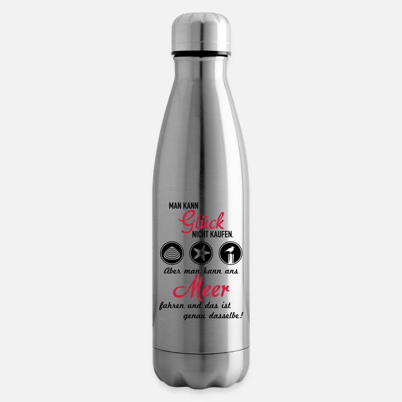 Glück Meer - Isolierflasche - Lightsilver