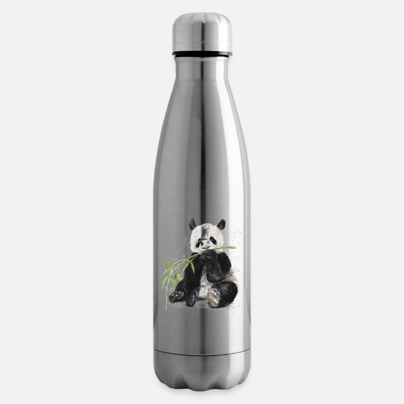 Panda - Isolierflasche - Lightsilver