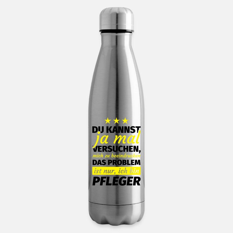 Pfleger Geschenk - Isolierflasche - Lightsilver