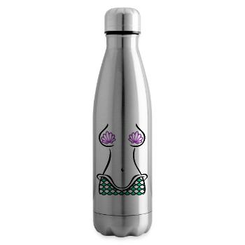 Mermaid costume coquillages soutien-gorge - Bouteille isotherme - argent clair - Droite