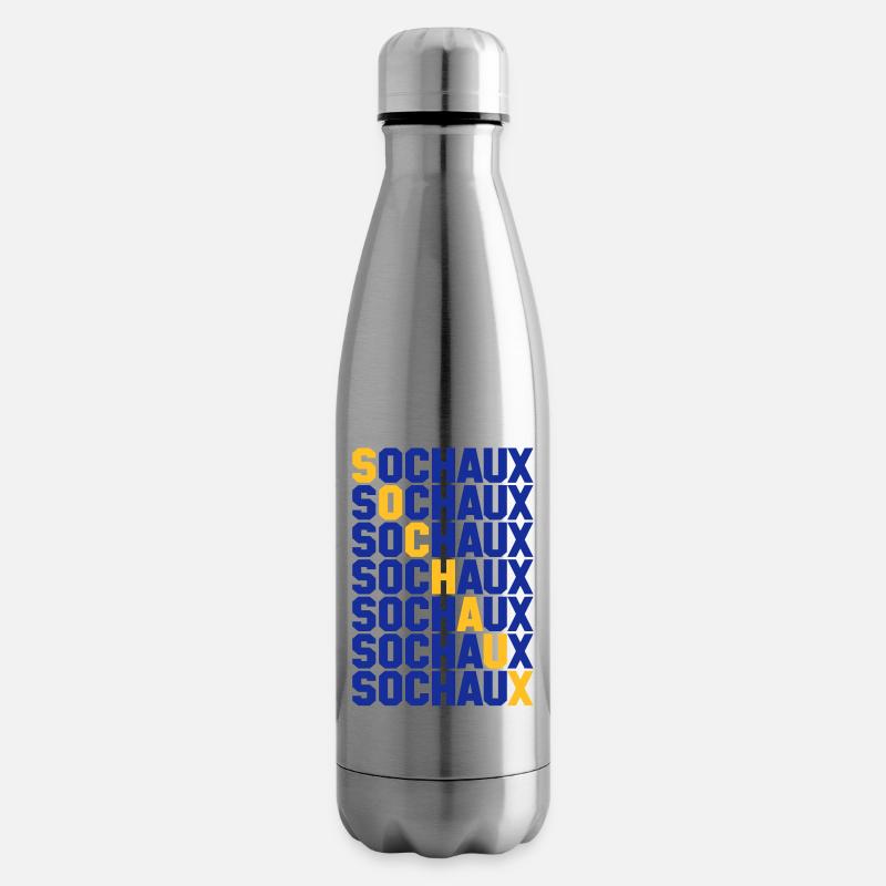 Sochaux grid - Insulated Water Bottle - silver