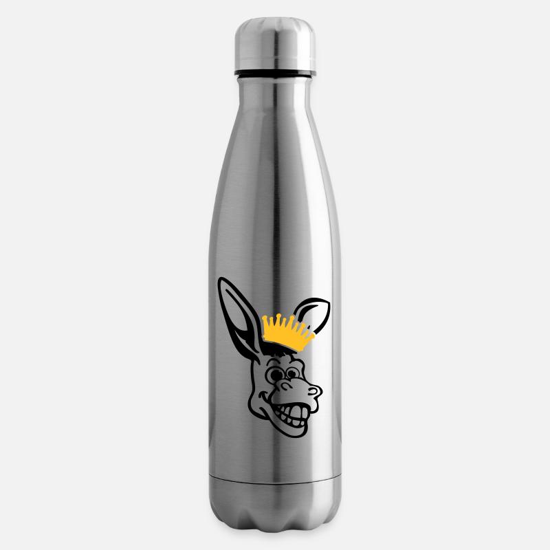 donkey_face_pe2 - Isolierflasche - Lightsilver