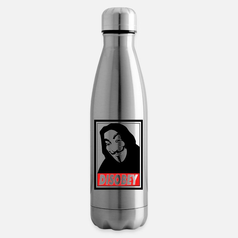 discobey anonymous - Bouteille isotherme - argent clair